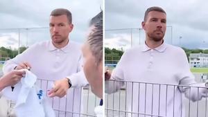 Džeko se našalio na svoj račun nakon susreta s navijačem, novi video "zapalio" internet!